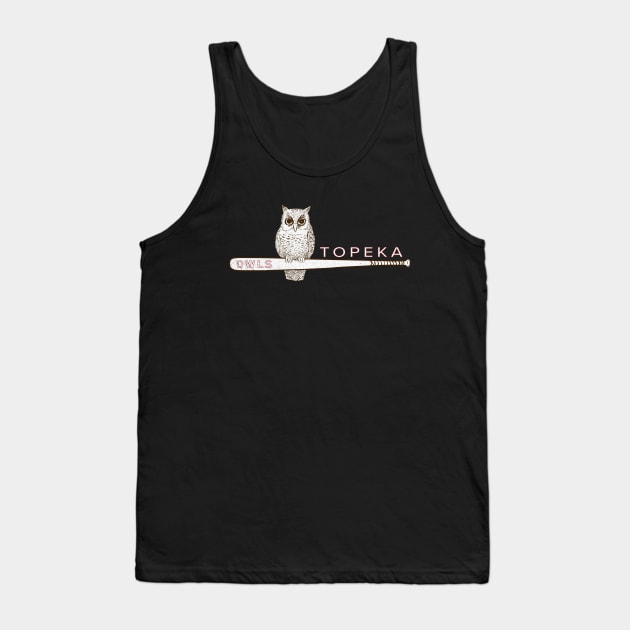 Defunct Topeka Owls Minor League Baseball 1952 Tank Top by LocalZonly